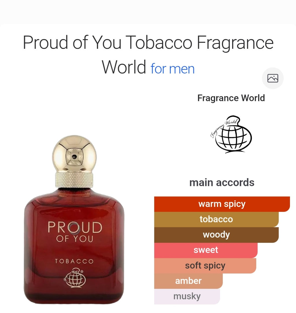 Fragrance World | Proud Of You Tobacco