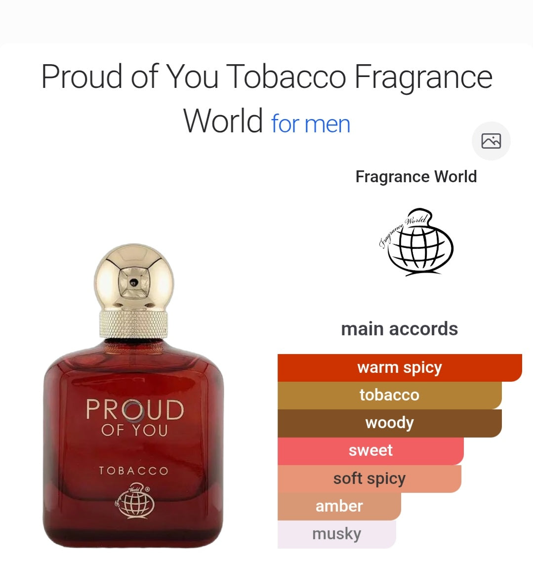 Fragrance World | Proud Of You Tobacco