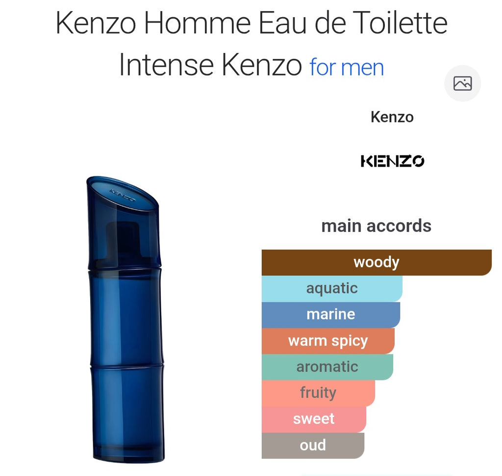 Kenzo | Homme EDT Intense (Decants)