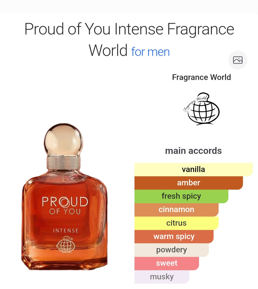 Fragrance World | Proud Of You Intense